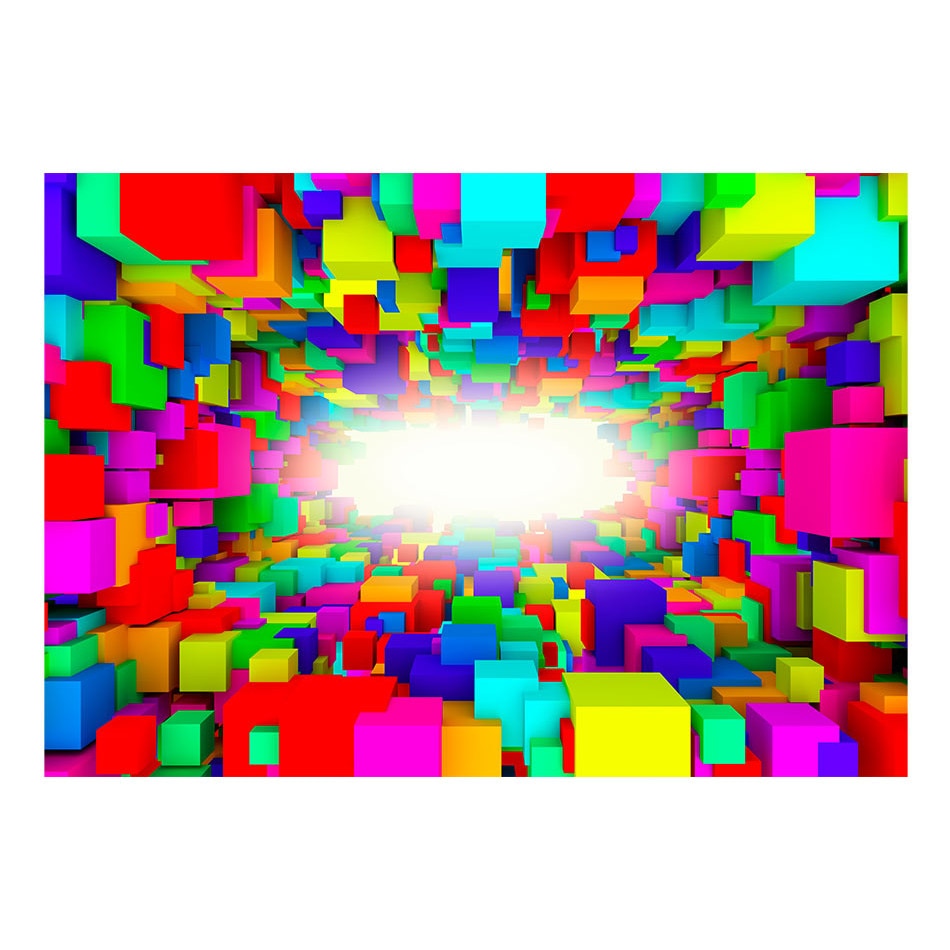 Fototapet vlies - Lumina in culoarea geometriei - 350 x 245 cm
