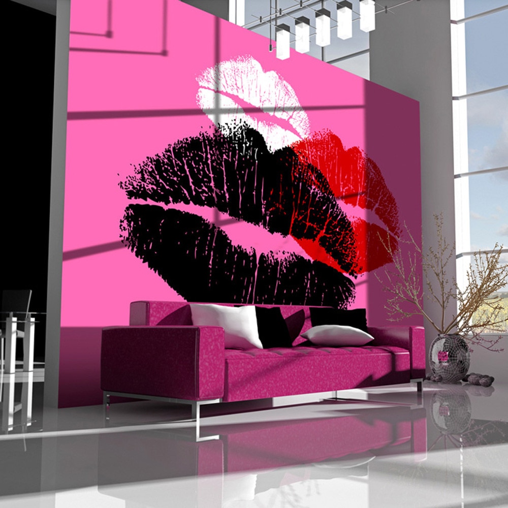 Fototapet vlies - Three kisses - 350 x 270 cm