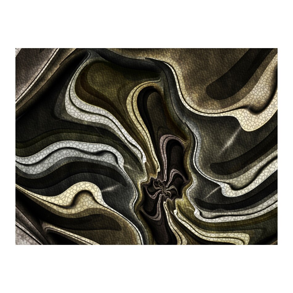 Fototapet vlies - Verde si maro fractal texturate - 400 x 309 cm
