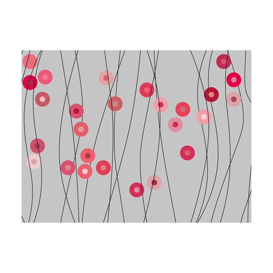 Fototapet vlies - Butoane rosii - 200 x 154 cm