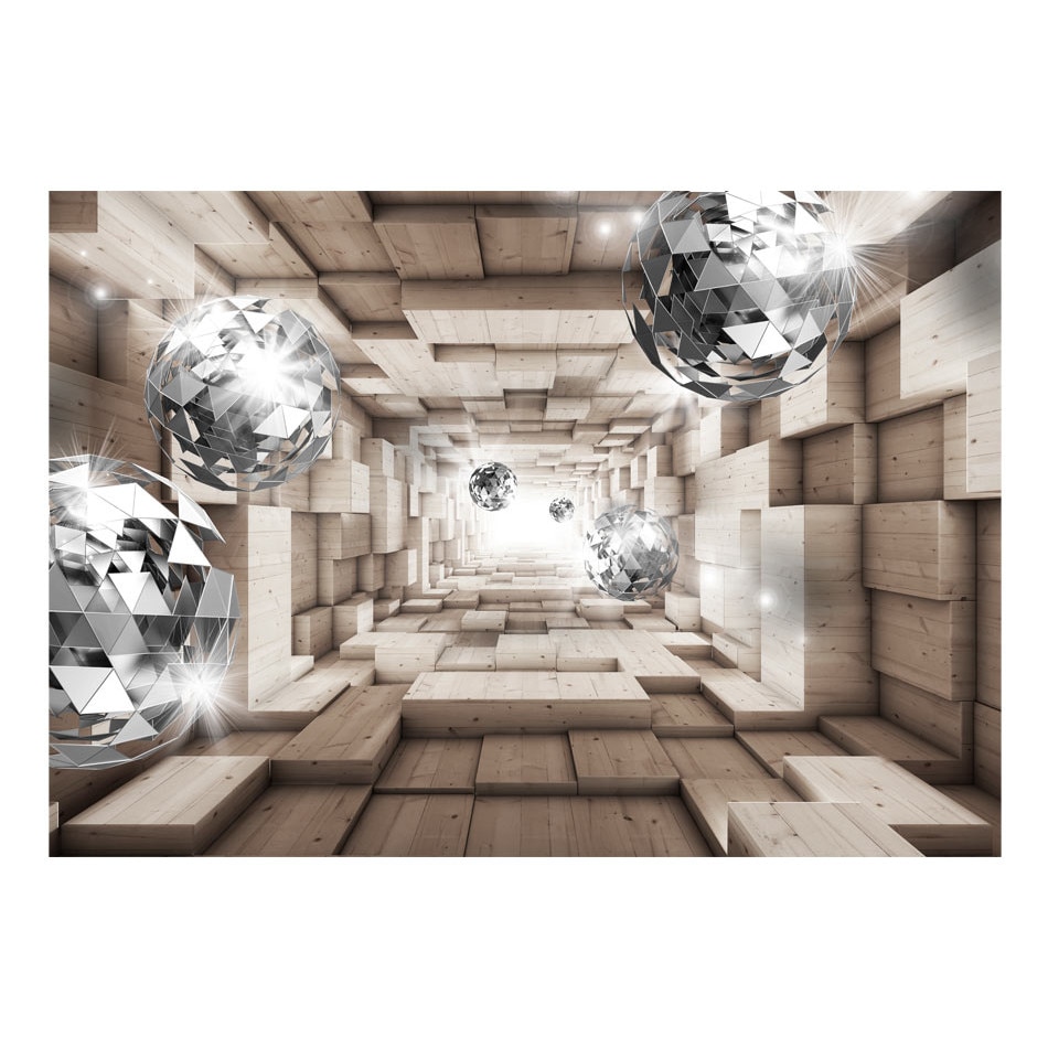 Fototapet vlies - in tunelul din lemn - 400 x 280 cm