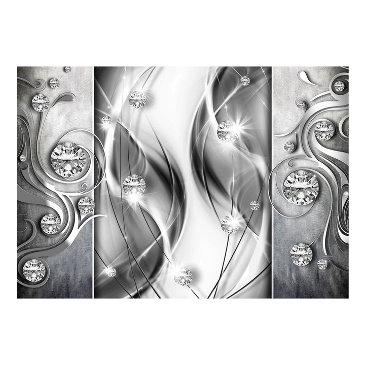 Öntapadó fotótapéta Artgeist, Diamonds in Silver, _1, 294 x 210 cm