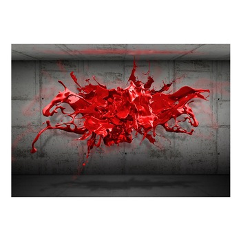 Fototapet vlies - Red Ink Blot - 350 x 245 cm Fototapet vlies - Red Ink Blot - 350 x 245 cm