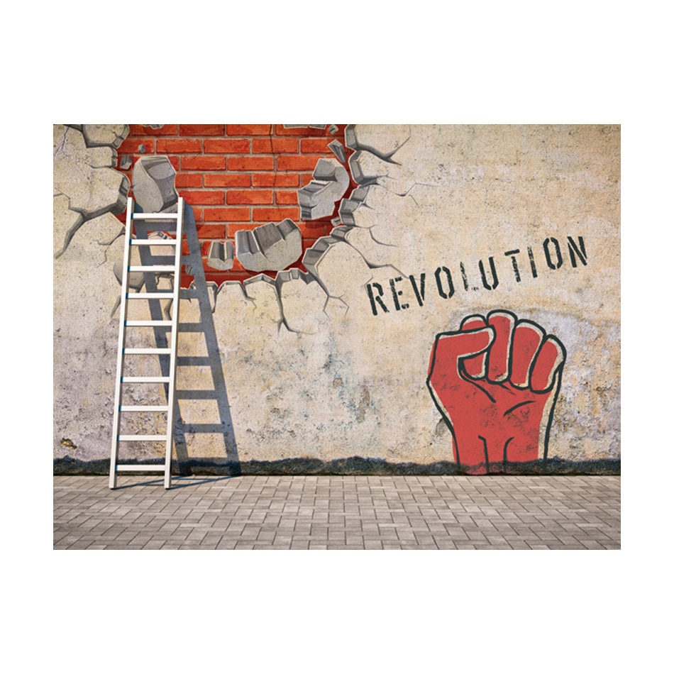 Fototapet vlies - Mana invizibila a revolutiei - 200 x 154 cm