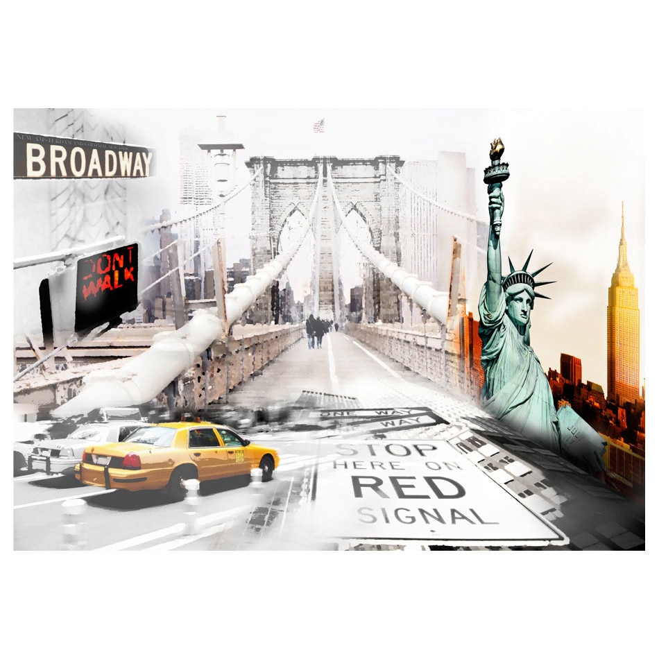Fototapet vlies - Strazile din New York - 300 x 210 cm