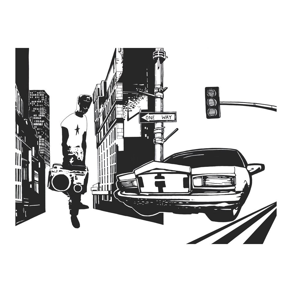 Fototapet vlies - Stil urban - 200 x 154 cm