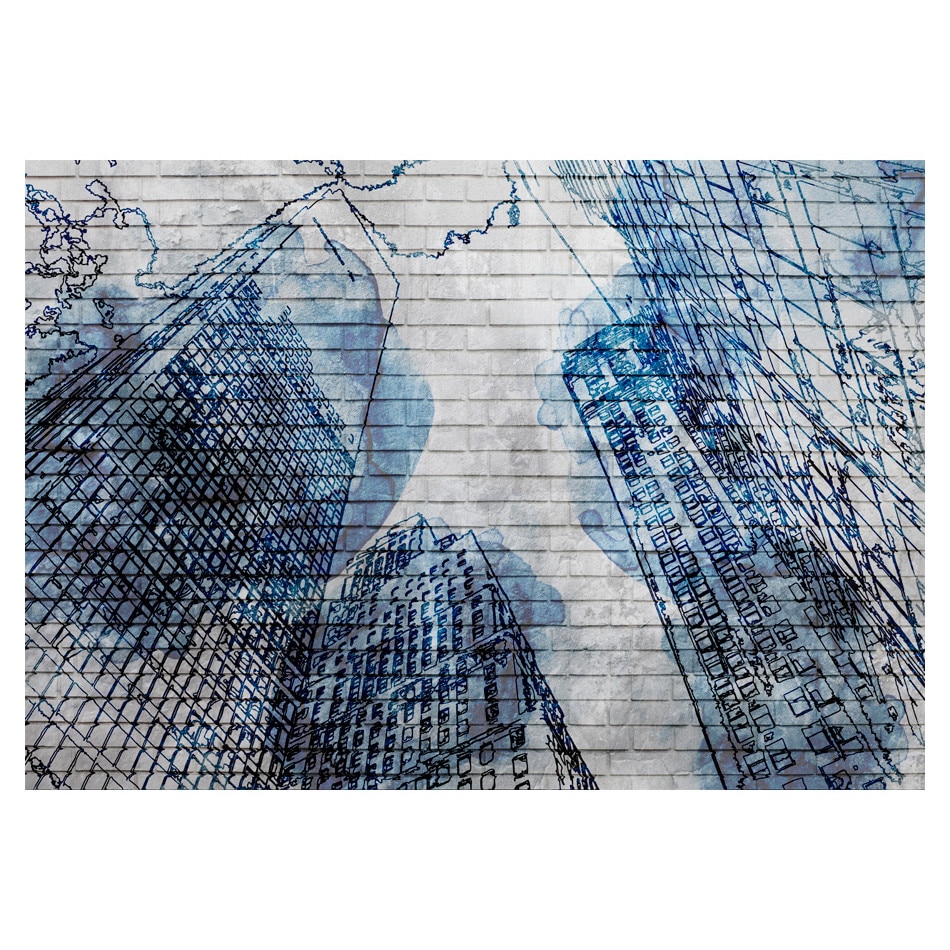Fototapet vlies - Inky New York - 400 x 280 cm