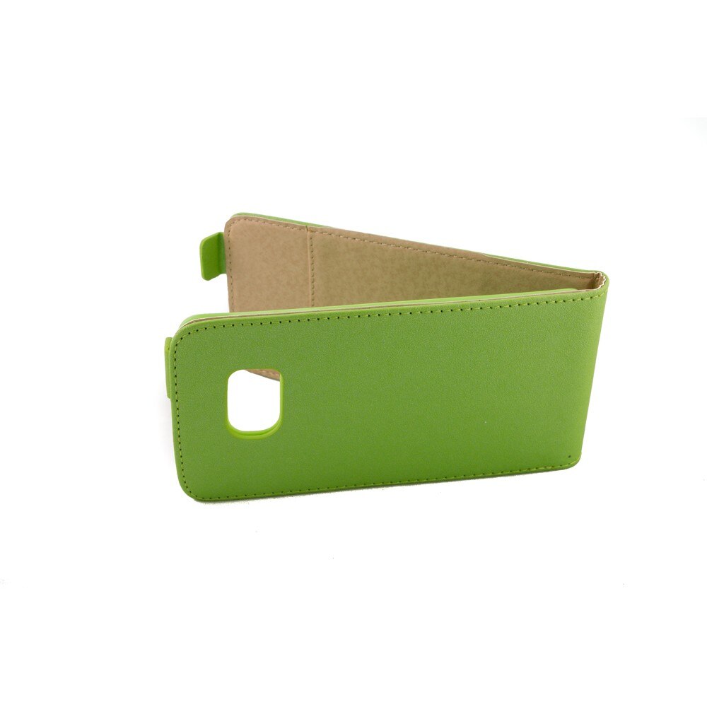 Husa Samsung Galaxy S6 Edge G925, slim pocket, Piele ECO, Verde