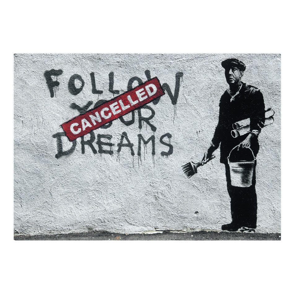 Fototapet vlies - Drepturile anulate Banksy - 400 x 280 cm