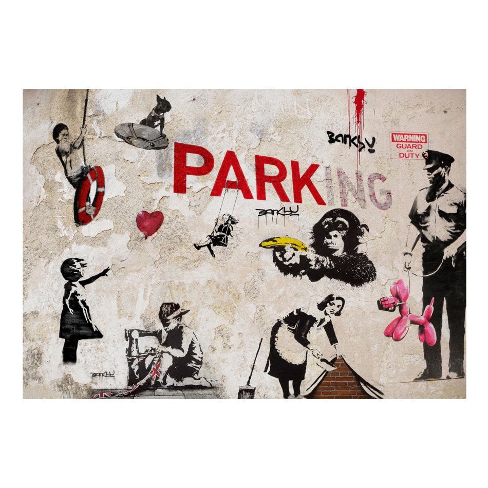 Fototapet vlies - Colaj grafiti - 300 x 210 cm