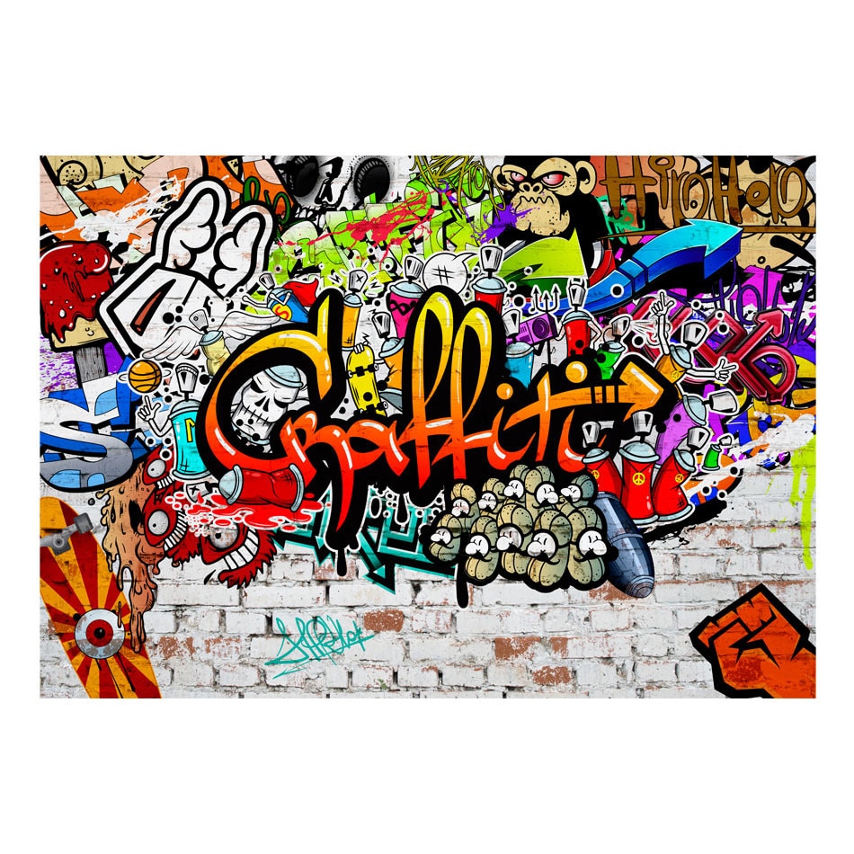 Fototapet vlies - Graffiti colorat - 300 x 210 cm