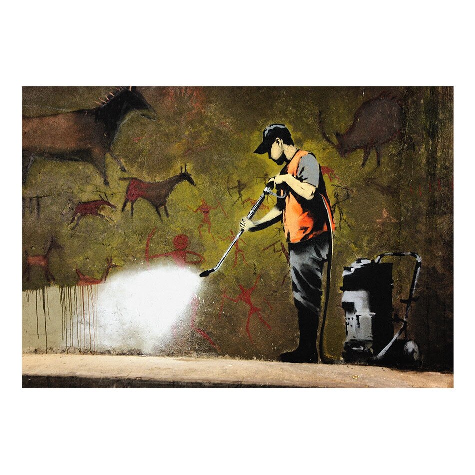 Fototapet vlies - Banksy Pestera Pictura - 400 x 280 cm