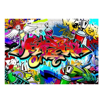 Fototapet vlies - Arta strada: tema rosie - 400 x 280 cm Fototapet vlies - Arta strada: tema rosie - 400 x 280 cm