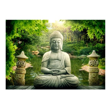 Fototapet vlies - Gradina lui Buddha - 400 x 280 cm Fototapet vlies - Gradina lui Buddha - 400 x 280 cm