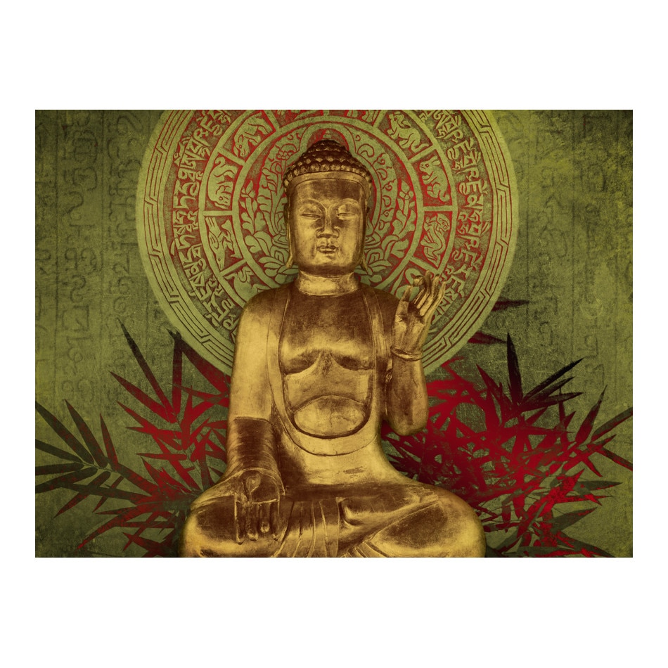 Fototapet vlies - Golden Buddha - 250 x 193 cm