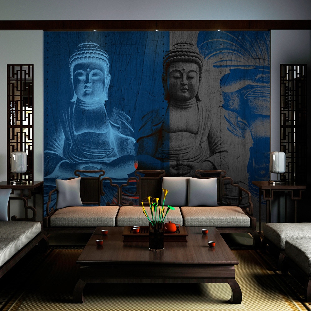 Fototapet vlies - Three incarnations of Buddha - 350 x 270 cm