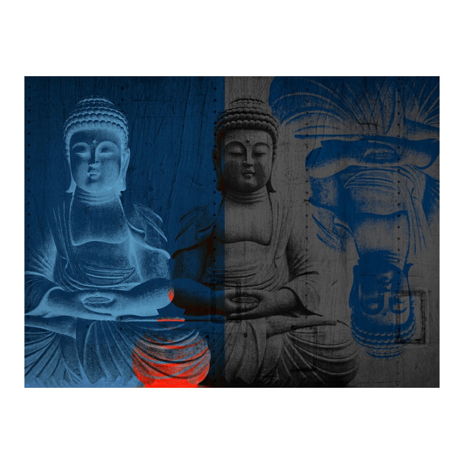 Fototapet vlies - Trei incarnari ale lui Buddha - 250 x 193 cm