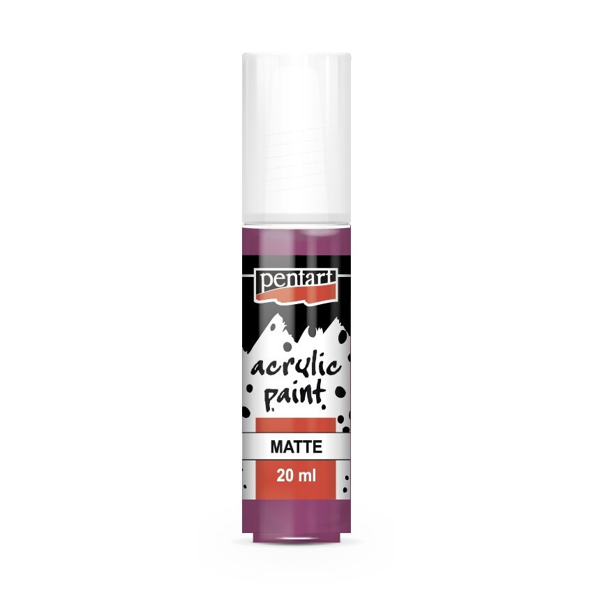 Vopsea acrilica mata pe baza de apa Pentart - nalba, 20 ml