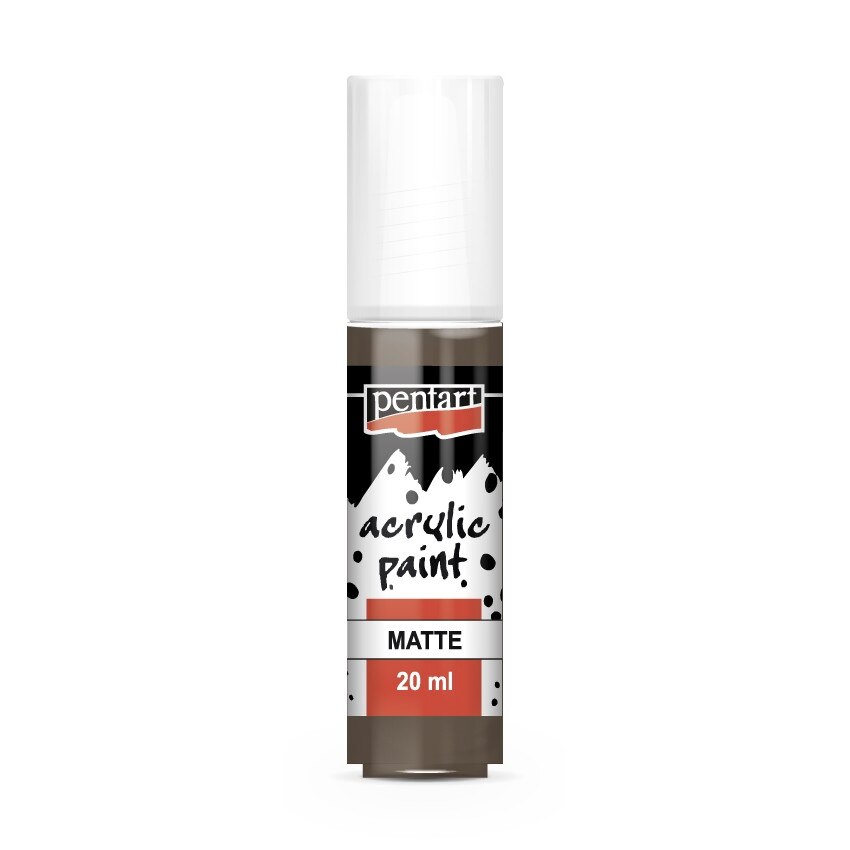 Vopsea acrilica mata pe baza de apa Pentart - vinetiu, 20 ml