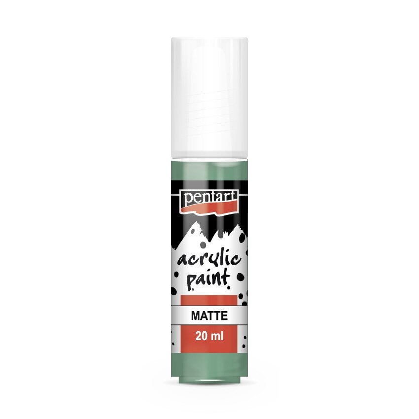 Vopsea acrilica mata pe baza de apa Pentart - fistic, 20 ml