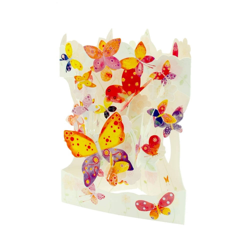 Felicitare 3D Swing Cards, Butterfly Cloud