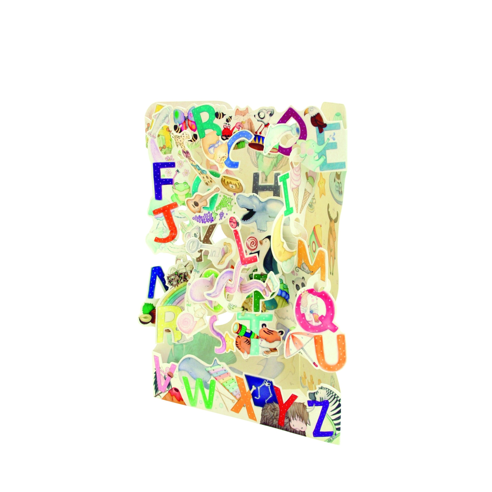 Felicitare 3D Swing Cards, De la A la Z