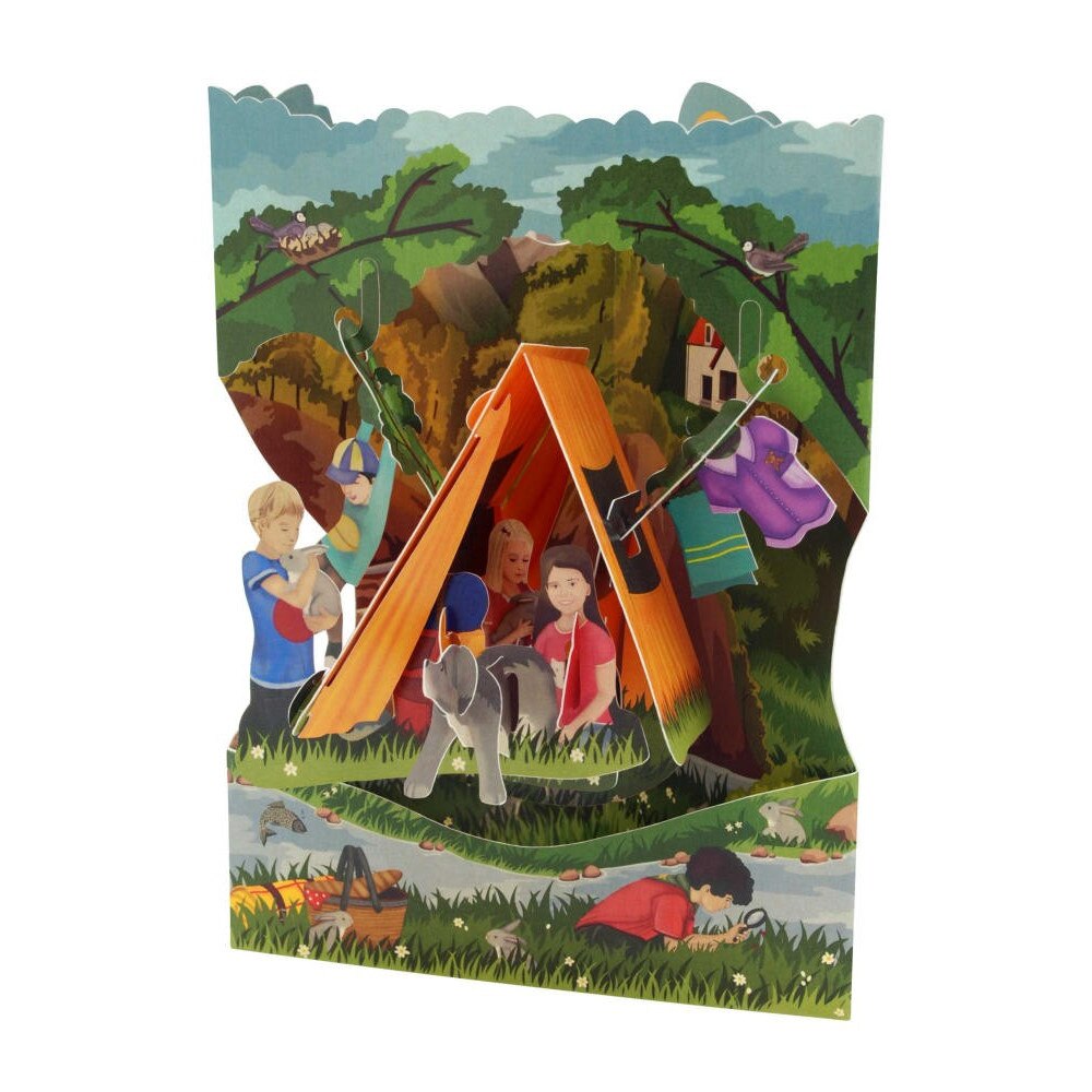 Felicitare 3D Swing Cards, Camping