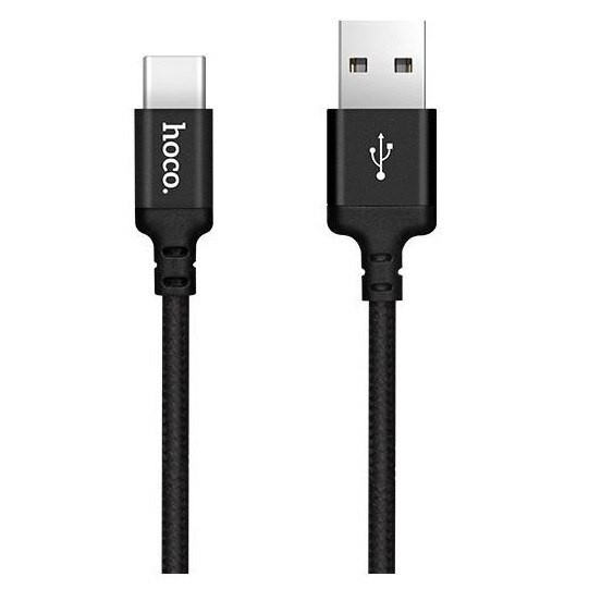 Cablu de date si incarcare USB Type-C Hoco X14, 2 metri, negru