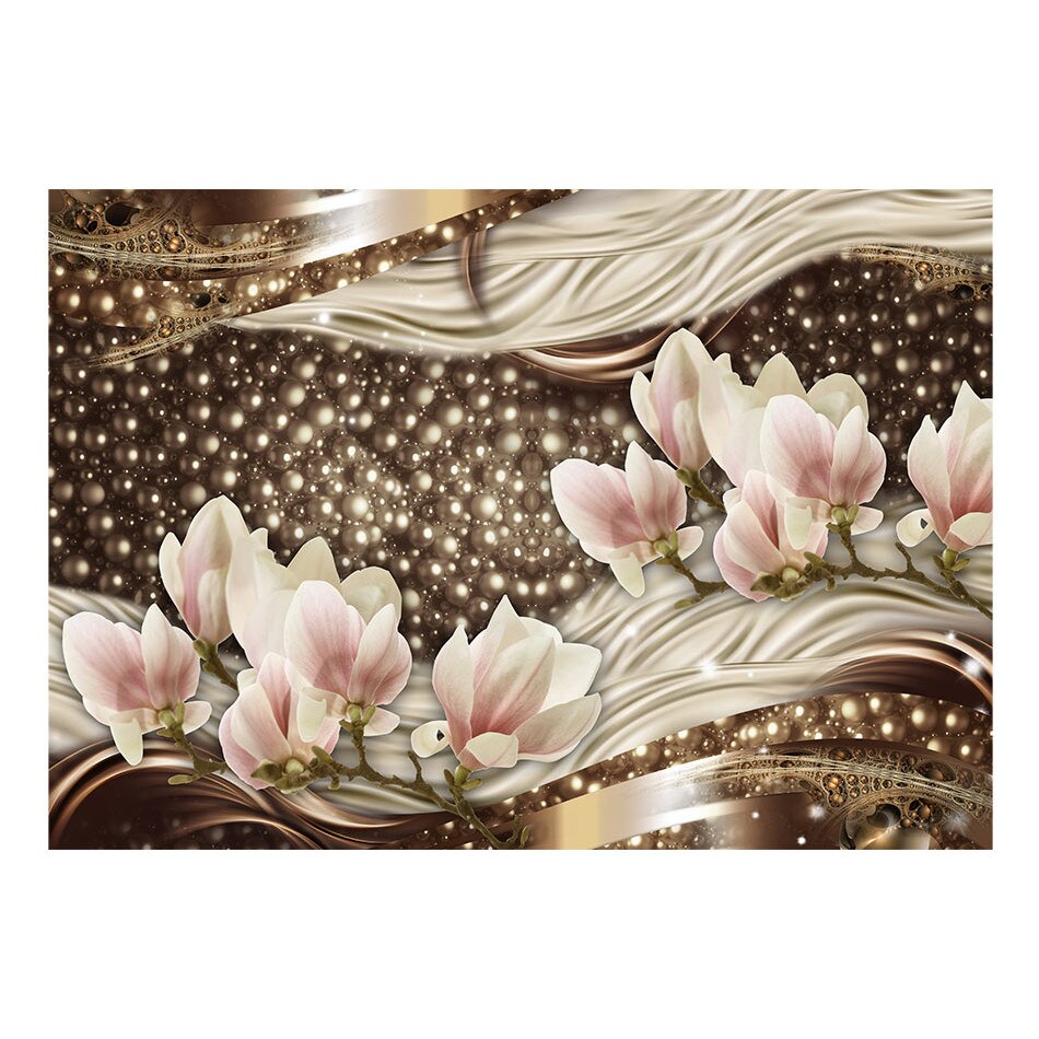Fototapet vlies - Perle si Magnolii - 350 x 245 cm