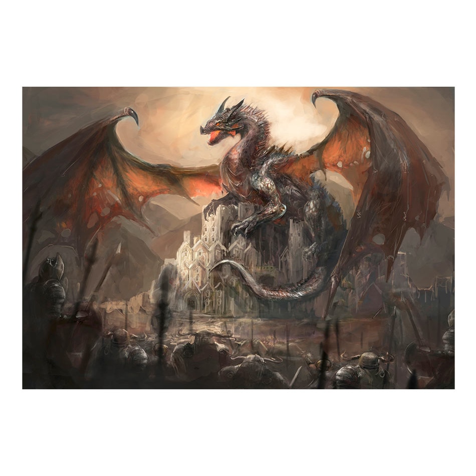 Fototapet vlies - Castelul Dragon - 350 x 245 cm