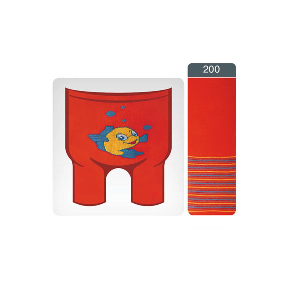 Ciorapi subtiri pentru copii din bumbac Tip-Top 200, Conte Elegant, Rosu, 62-74 CM