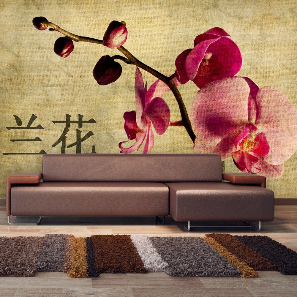 Fototapet vlies - Japanese orchid - 450 x 270 cm