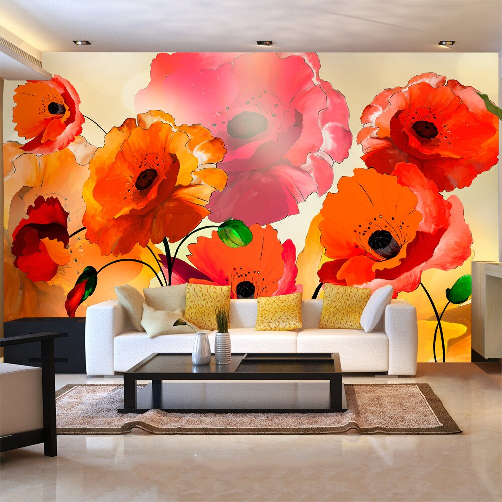 Fototapet vlies - Velvet poppies - 450 x 280 cm