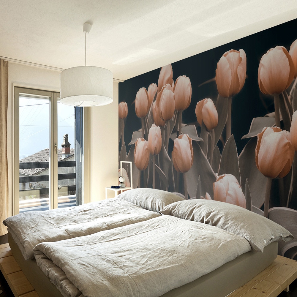 Fototapet vlies - Ladies among the flowers - 350 x 270 cm