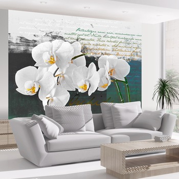 Fototapet vlies - Orchid - poet's inspiration - 350 x 270 cm Fototapet vlies - Orchid - poet's inspiration - 350 x 270 cm