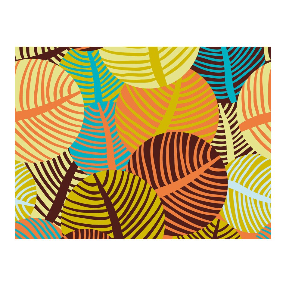 Fototapet vlies - Colaj: frunze - 400 x 309 cm