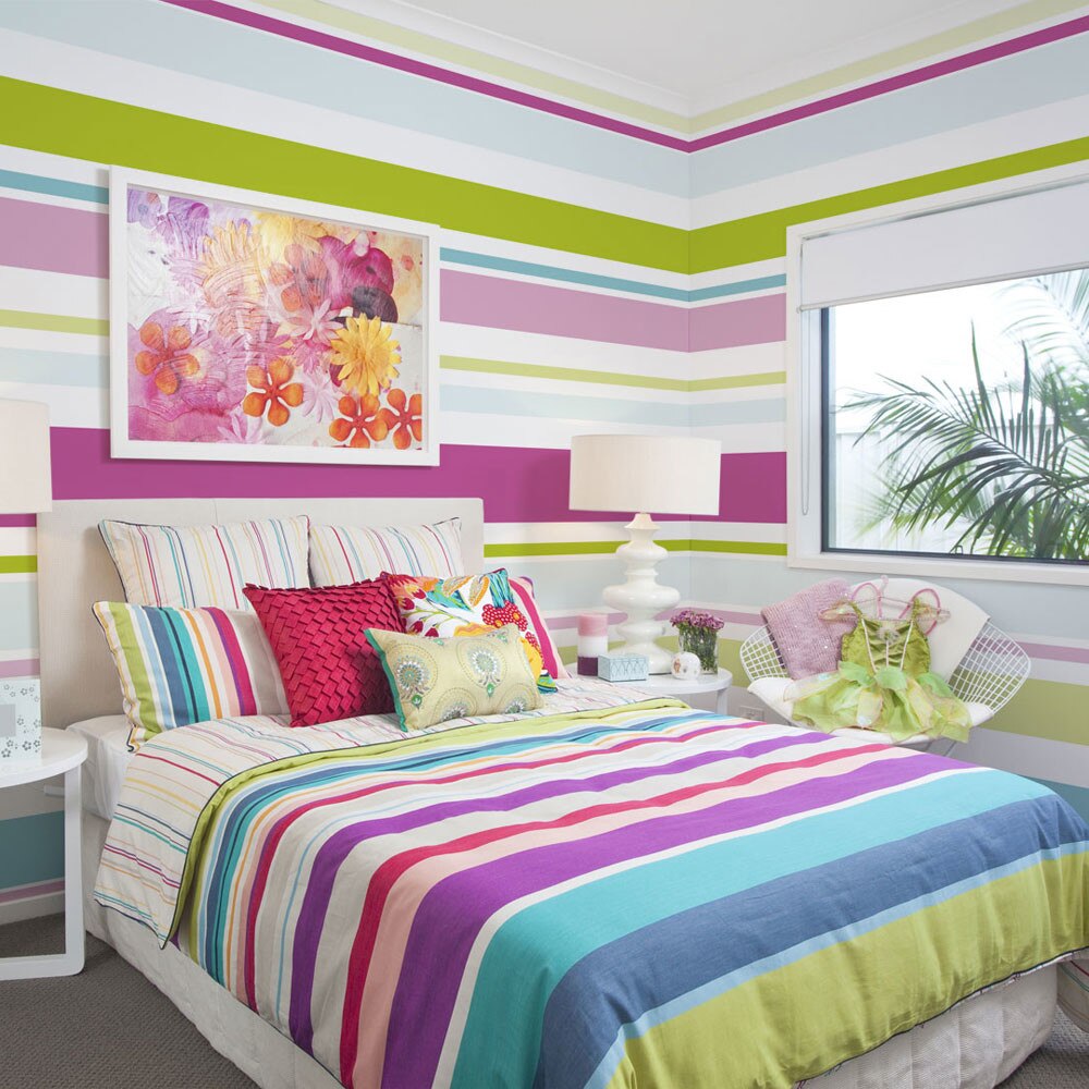 Fototapet vlies - Bright stripes - 350 x 270 cm