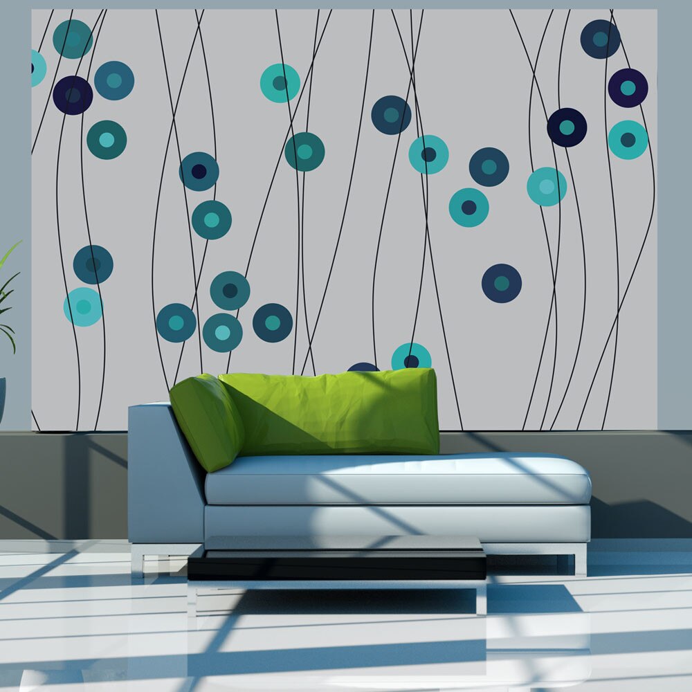 Fototapet vlies - Azure buttons - 350 x 270 cm