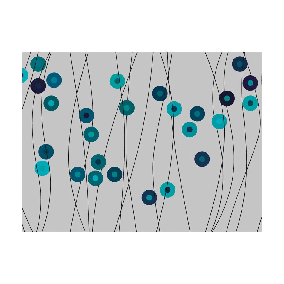 Fototapet vlies - Butoane albastru - 300 x 231 cm