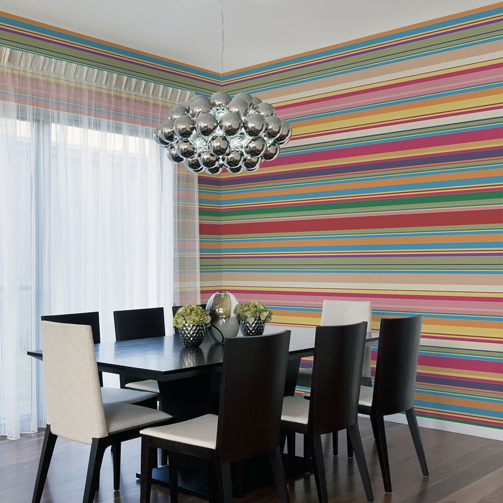 Fototapet vlies - Subdued stripes - 350 x 270 cm
