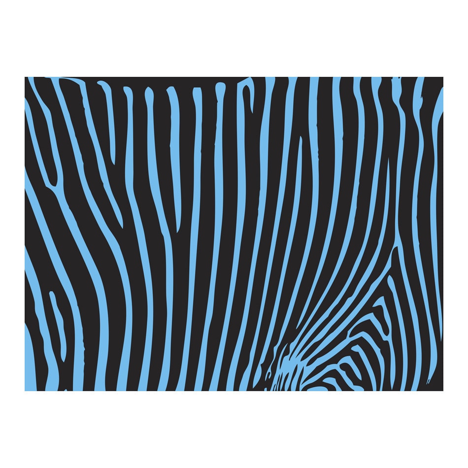 Fototapet vlies - Modelul Zebra turcoaz - 400 x 309 cm