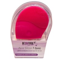 Perie electrica Beyoutiful de silicon pentru fata, tehnologia T Sonic pentru indepartarea tuturor urmelor de machiaj, masaj, rezistenta la apa, reincarcabila USB