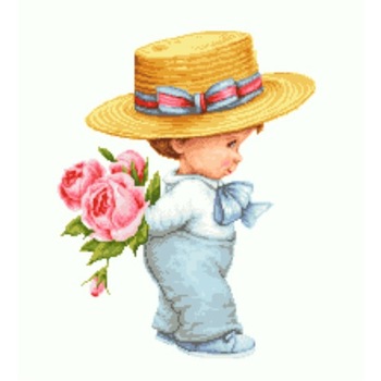 Goblen Trandafiri pentru mama, Rogoblen, kit cu diagrama alb-negru, 22x20 cm, bumbac Goblen Trandafiri pentru mama, Rogoblen, kit cu diagrama alb-negru, 22x20 cm, bumbac