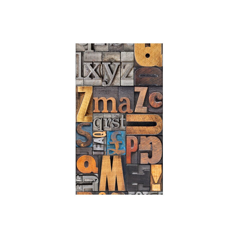 Fototapet vlies - Puzzle verbal - 50 x 1000 cm