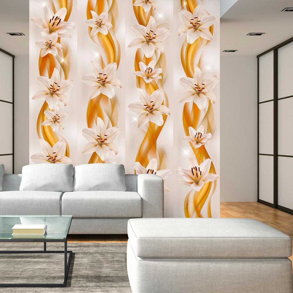 Fototapet vlies - Flower Plaits - 50 x 1000 cm