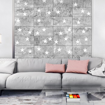 Fototapet vlies - Stars On Concrete - 50 x 1000 cm Fototapet vlies - Stars On Concrete - 50 x 1000 cm