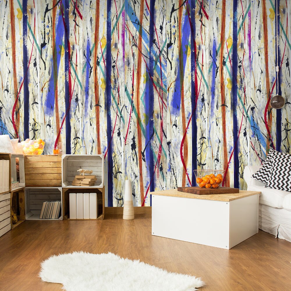 Fototapet vlies - Colorful Splash - 50 x 1000 cm