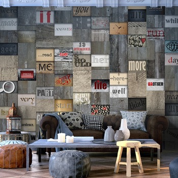 Fototapet vlies - Wooden Inscription - 50 x 1000 cm Fototapet vlies - Wooden Inscription - 50 x 1000 cm