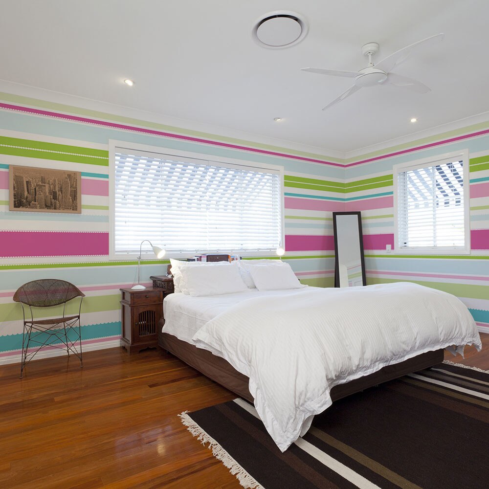 Fototapet vlies - Sweet stripes - 350 x 270 cm