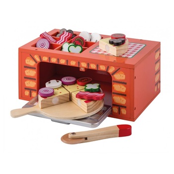 Pizza cuptor Jouéco, Lemn, cu accesorii Pizza cuptor Jouéco, Lemn, cu accesorii